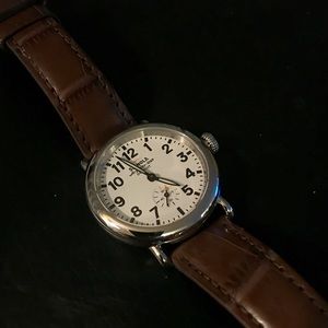 Shinola 36mm Runwell, White/Grey